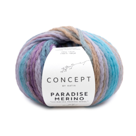 Katia Paradise Merino - 503 (Lila-Parelachtig paars-Blauw-Beige)
