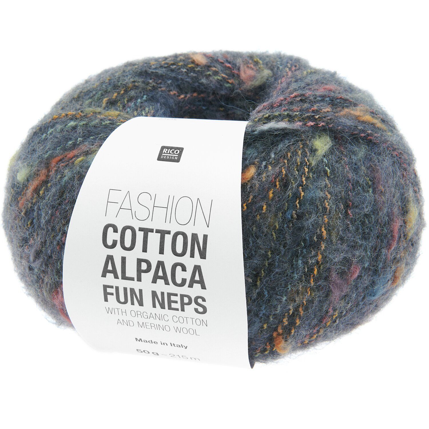 Fashion Cotton Alpaca Fun Neps marineblauw