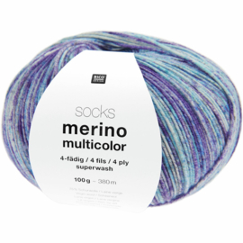 Sokken Merino Multicolour 4 draads Skies