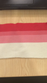 Boordstof/cuff  roze