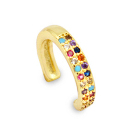 Earcuff - Rainbow gold