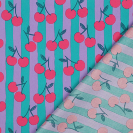 Poppy Poplin - kersjes petrol