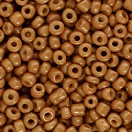 Glaskralen - Rocailles 3mm - Honeycomb brown