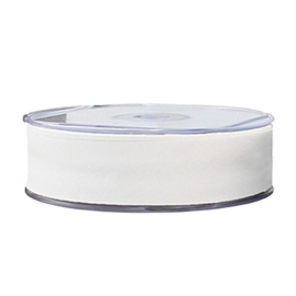 Wit gevouwen biaisband 30 mm