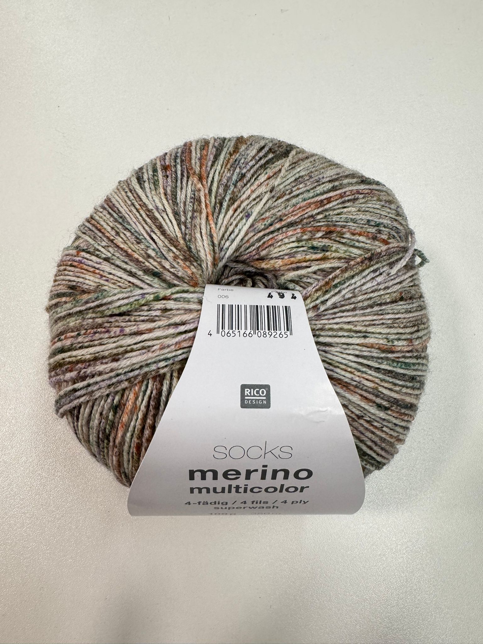 Sokken Merino Multicolour 4 draads Forest
