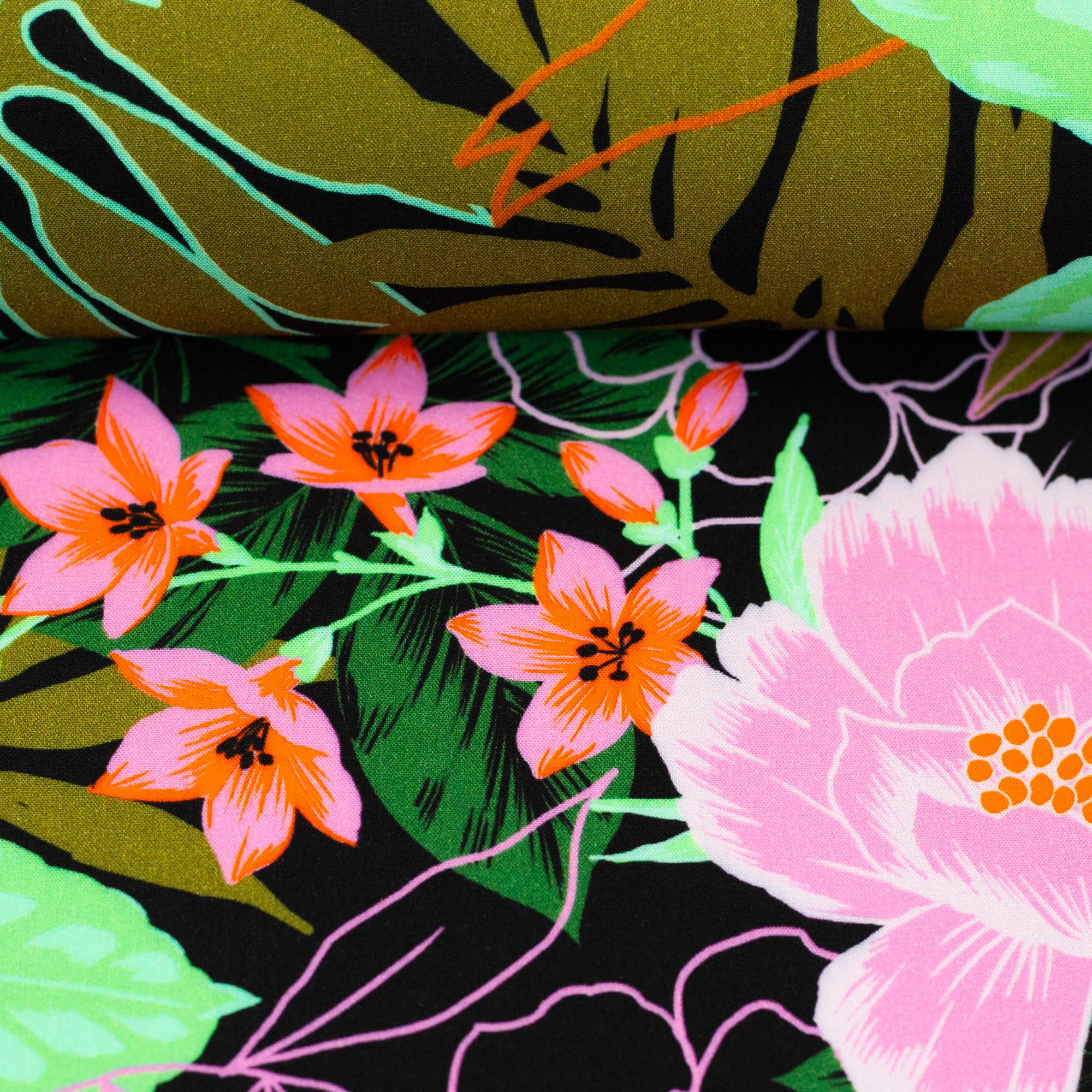 Viscose - Swafing-  roze bloem