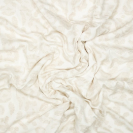 Jacquard geweven viscose linnen panter abstract