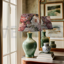 Jacquard gobelin -  bloemen marine blauw