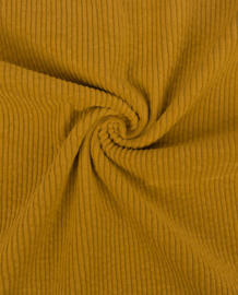 Rib Bruin/oker (stevig, lichte stretch)