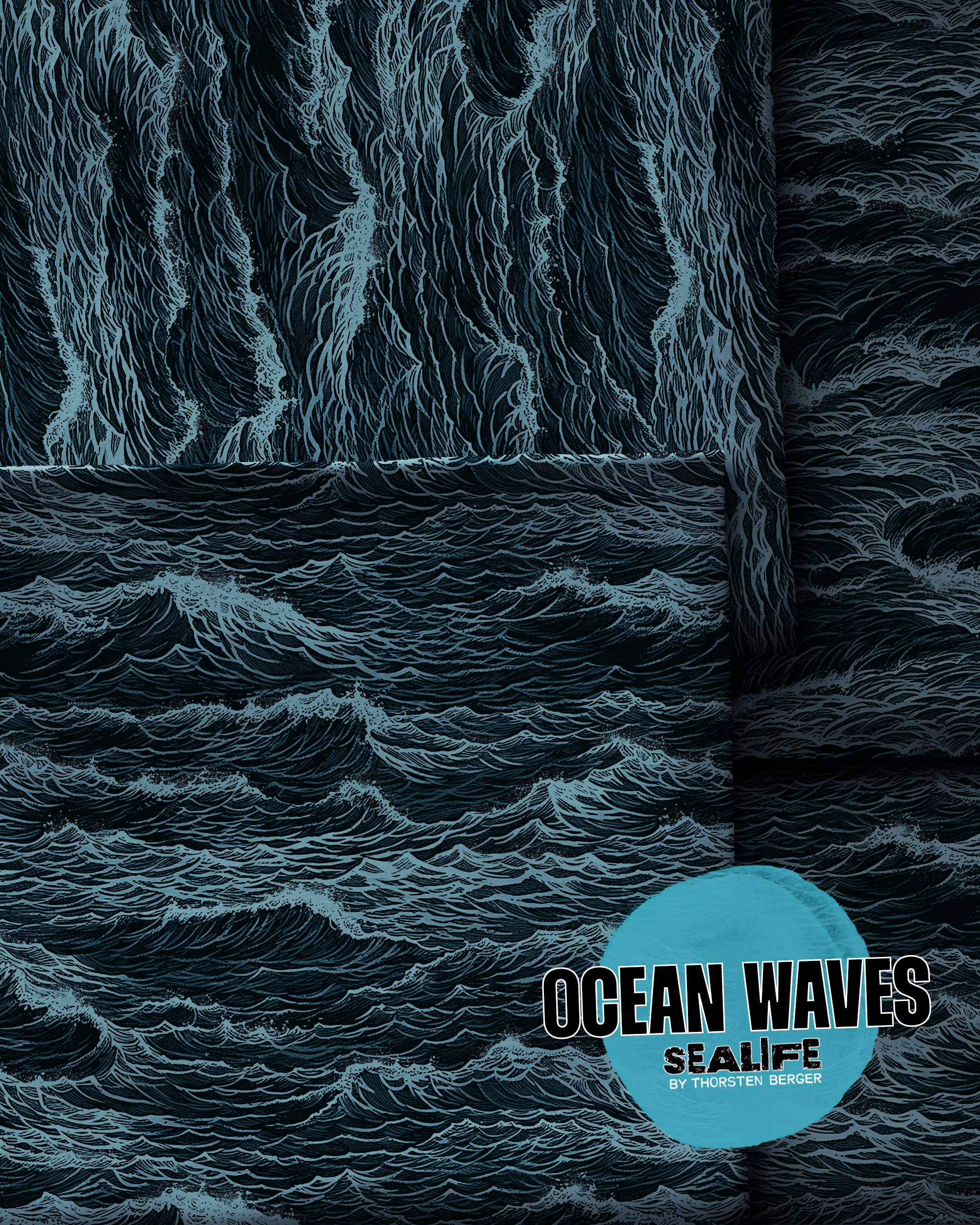 Tricot - Swafing - ocean waves by Thorsten Berger
