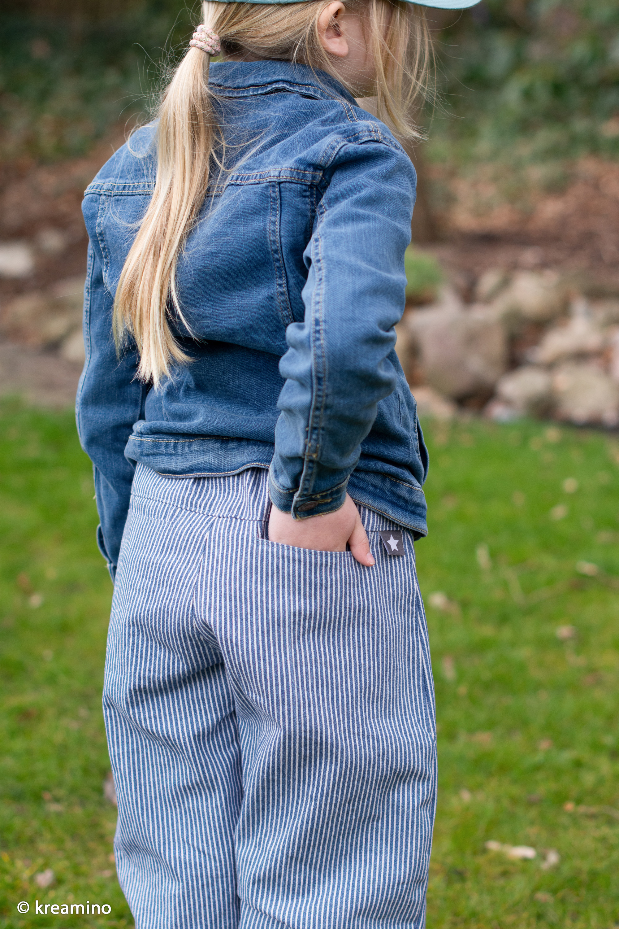 Swafing Jeans - Dyed stripes  blue