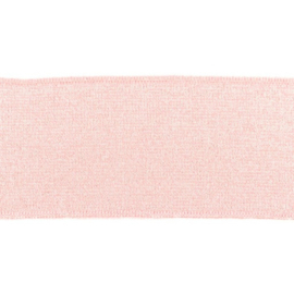 Boordstof /Cuffs Glitter uni roze
