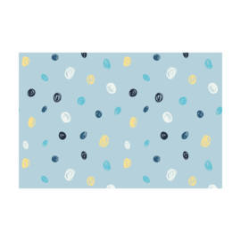 Katoen Megan Blue Knotted dots pastel blue