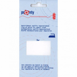 Jersey Snelfix Reparatie doek 12x42 cm 010 wit