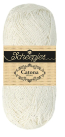Scheepjes - Catone Shine - 105 Bridal white - silver