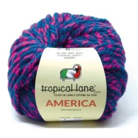Tropical Lane - America  - 08 - Blauw/roze