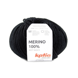 Katia - Merino 100% - 2 zwart