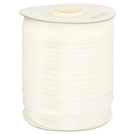 Satijn biais 20 mm - Wit (per meter)