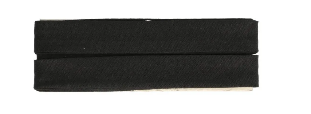 Dox Biais - 20 mm Katoen 5meter - 000 zwart