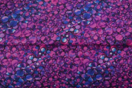 French  Terry Stenzo - Shimmering coins paars