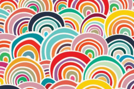 Megan Blue Digital Rainbow Mania