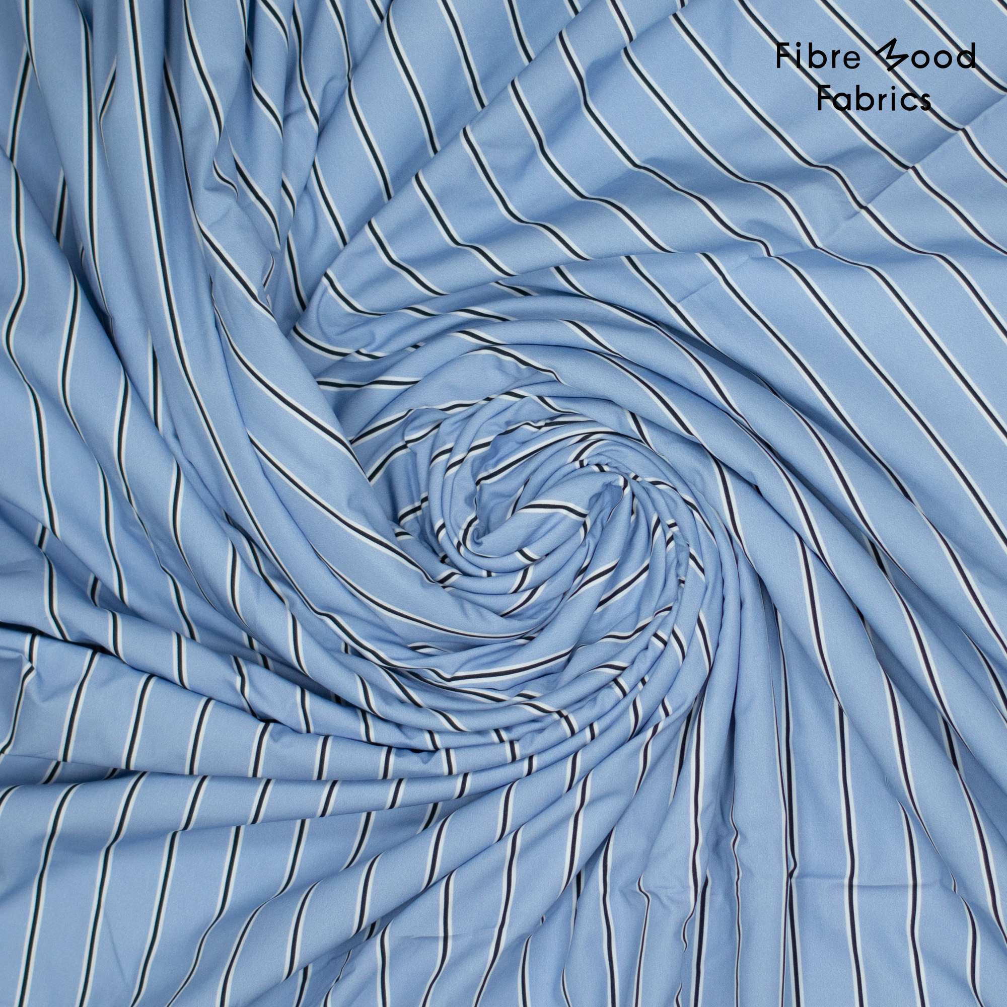 woven co poplin blauw wit  zwart FM410132