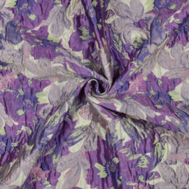 JACQUARD BLOEMEN - LILA