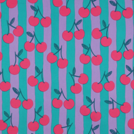 Poppy Poplin - kersjes petrol