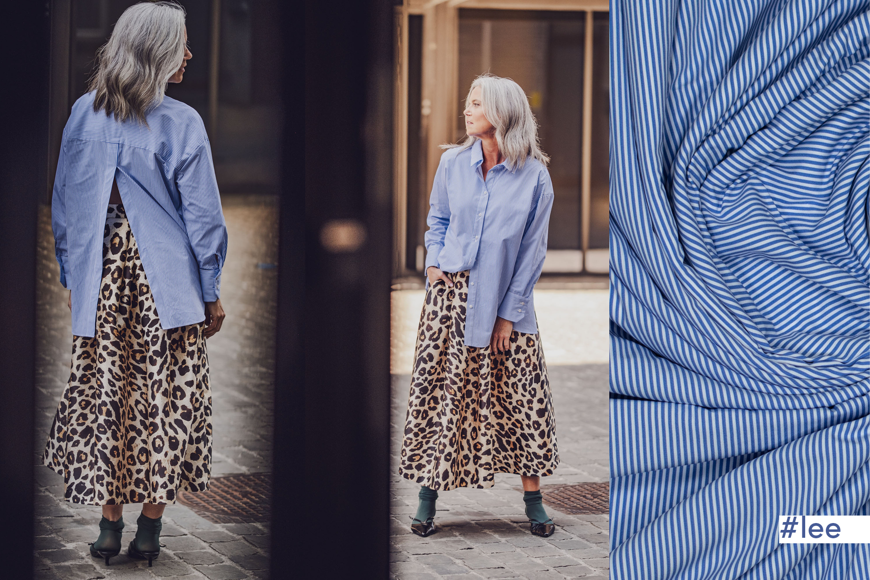 woven co poplin blauw wit FM410130