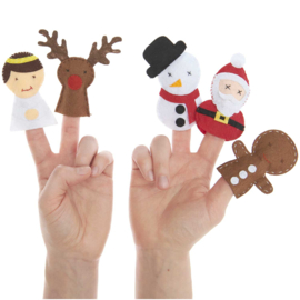Rico Knutselpakket - kerst vingerpopjes
