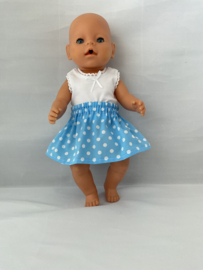 Leuk Grut - Rok dots blauw