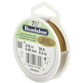 Beadalon Rijgdraad 7 draads - Satin Gold - 0,46 mm