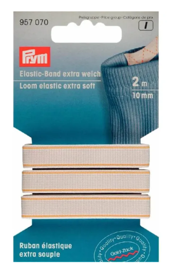 Prym band elastiek extra zacht 10mm - 2meter