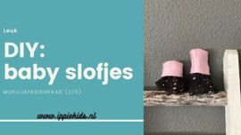 Tutorial en patroon Babyslofjes