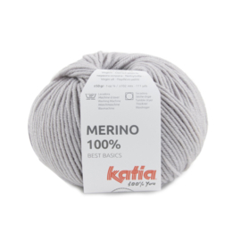 Katia - Merino 100% - 86  parelmoer-lichtgrijs