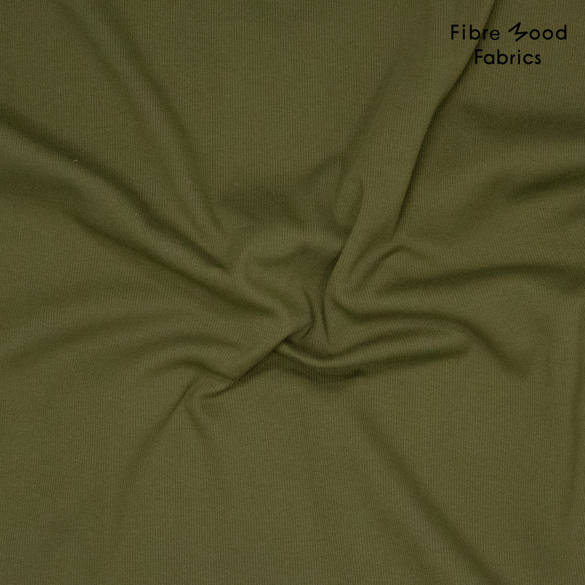 Knit co/ly 2x2 rib collar FM997249 (boordstof) jungle green