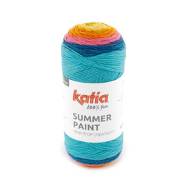summer paint 503 - Geel-Blauw-Oranje-Medium roze