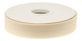 Creme gevouwen biaisband 20 mm