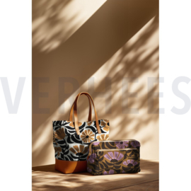Canvas  bloemen blush