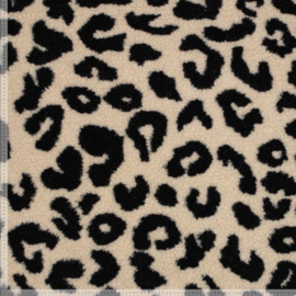 Teddy - Leopard zand - zwart