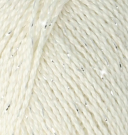 Scheepjes - Catone Shine - 105 Bridal white - silver