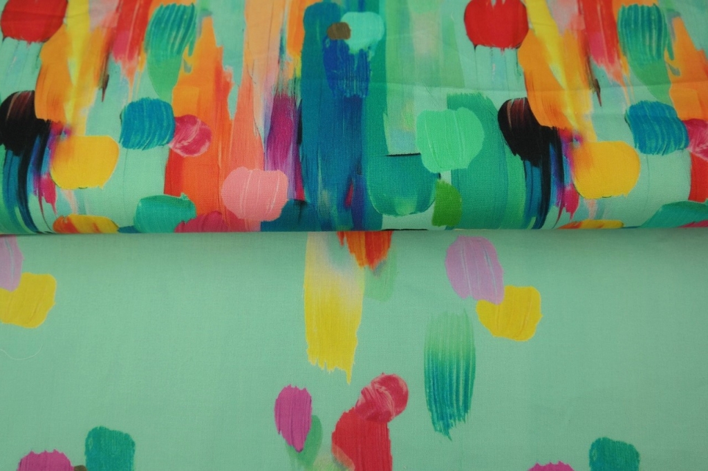 Katoen voile - Painted color