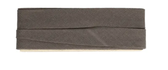 Dox Biais - 12 mm Katoen 5meter - 001 grijs