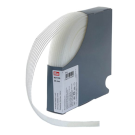 Rimpel elastiek - 20mm per meter - wit