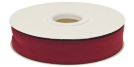 Bordeaux gevouwen biaisband 20 mm (per meter)