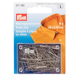 Prym kopspelden messing 0,6 x 25mm goud