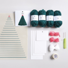 Hooki Hooki Knoopset Wandkleed Kerstboom