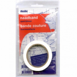 Vlieseline naadband 1 cm wit
