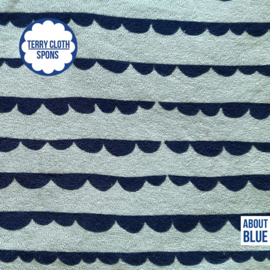 About blue - dotty stripes - 90 cm