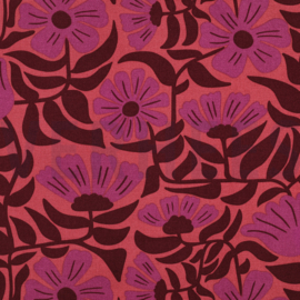 Canvas  bloemen blush